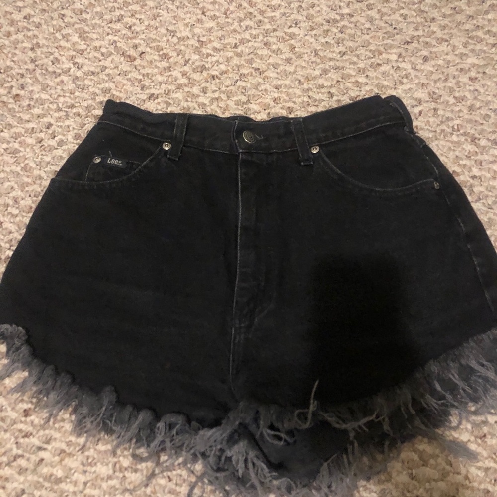 High Waisted Black Shorts